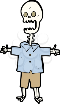 Royalty Free Clipart Image of a Skeleton