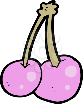 Royalty Free Clipart Image of Cherries