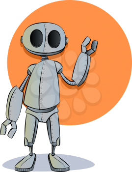 Robot Cartoon Character Mascot