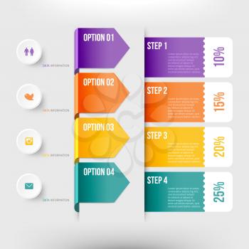 Modern infographics element number template. Vector illustration. can be used for workflow layout, diagram, business step options, banner, web design