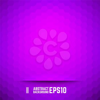 Violet abstract hexagon background. Vector illustration.