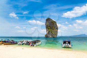 Poda island, Thailand in a summer day