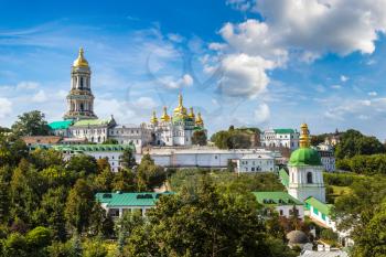 Kiev Pechersk Lavra Orthodox Monastery in a beautiful summer day
