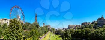 The Walter Scott Monument in Edinburgh in a beautiful summer day, Scotland, United Kingdom