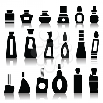  illustration with cosmetic bottles for your design