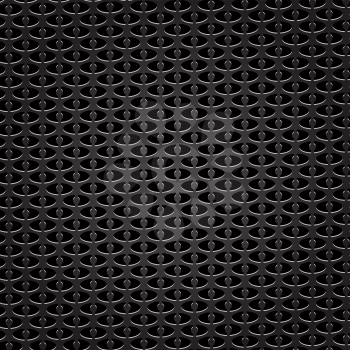 Metal Perforated Background. Dark Iron Perforated Texture.