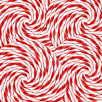 Sweet Candy Background. Red Sweet Striped Candy Pattern