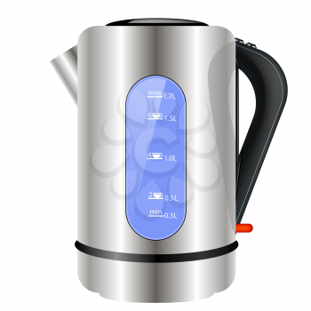 Modern Electric Kettle Icon Isolated on White Background