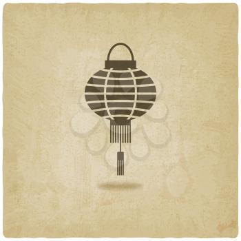 Chinese lantern old background - vector illustration. eps 10