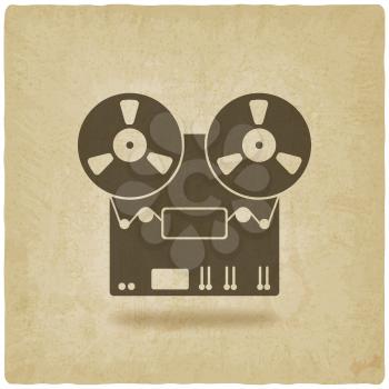 tape recorder old background - vector illustration. eps 10