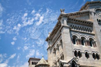 Monaco Cathedral in summer day