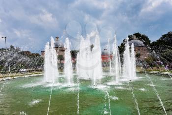 fountain on Sultanahmet square in Istanbul, Turkey