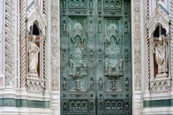 gate of Basilica di Santa Maria del Fiore, in Florence