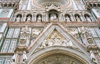 fragment of wall The Basilica di Santa Maria del Fiore, in Florence