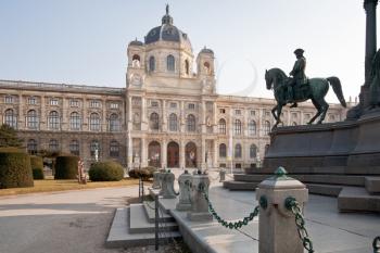 view on Kunsthistorisches Museum,Vienna,Austria from Maria Theresia Monument