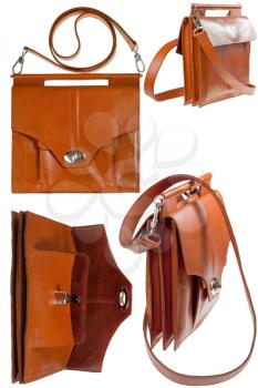 brown leather lady's bag