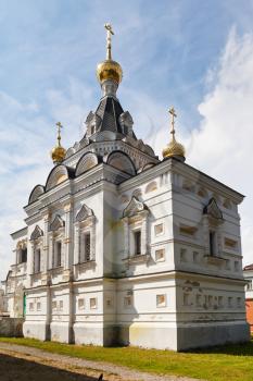 walls of Elizabethan church in Dmitrov Kremlin, Russia