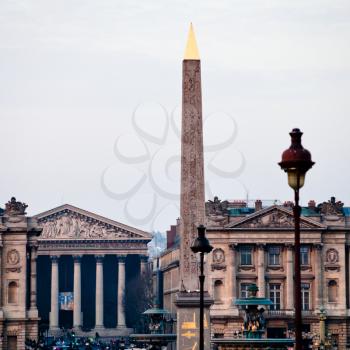 egyptian obelisk on place de la concorde in Paris