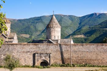 stone walls of Tatev Monastery in Armenia