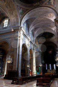 FERRARA, ITALY - NOVEMBER 6: interior of Cathedral. The cathedral was consecrated in 1135 in Ferrara, Italy on November 6, 2012