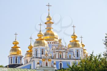 cupola of St. Michael's Golden-Domed Cathedral in Kiev, Ukraine