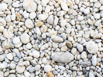 stone pebble on english channel beach of etretat cote d'albatre, France