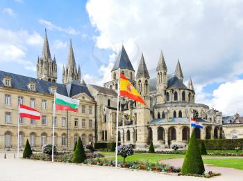 medieval Abbey of Saint-Etienne (Abbaye aux Hommes) in Caen city, France