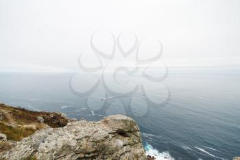 Atlantic ocean from Cape Finisterre, Galicia, Spain