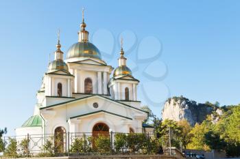 orthodox Church of St. Michael the Archangel in Oreanda district in Crimea