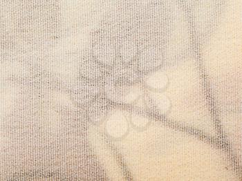 textile background - transparent cream silk fabric with Crepe (crape) de chine weave pattern of threads close up