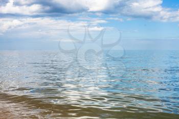 waterfront of Azov Sea, Temryuk bay, Golubitskaya resort, Taman peninsula, Kuban, Russia