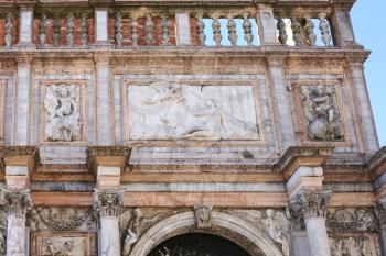 travel to Italy - decoration of campanile on Piazza San Marco in Venice