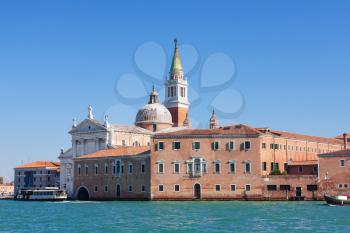 travel to Italy - view of san giorgio maggiore island of Venice in san marco basin