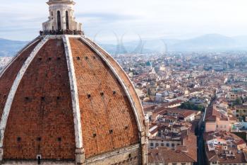 travel to Italy - Duomo and Florence skyline from Campanile