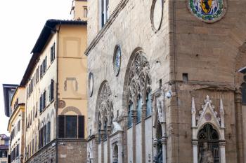 travel to Italy - Orsanmichele church on street of Florence city