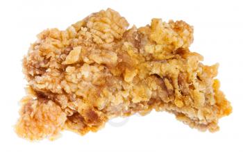 crispy fried chicken wing isolated on white background