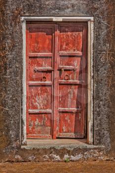 Wooden old door vintage texture background
