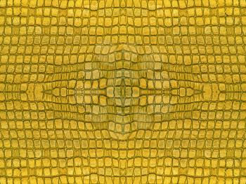 Yellow ceramic tiles symmetrical abstract background.