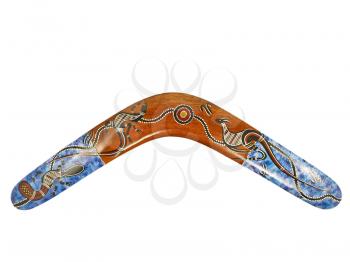Boomerang isolated on a white background.