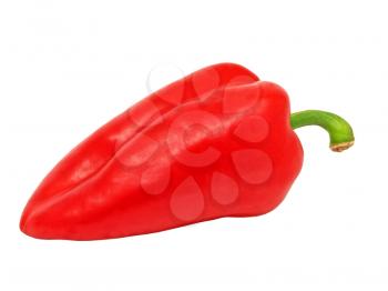 Red pepper isolated on a white background.