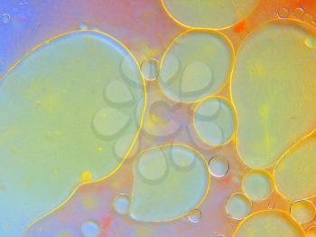 Abstract bubble background looks as a look in a microscope.