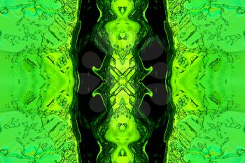 Green stylized liquid abstract background.Digitally generated image.