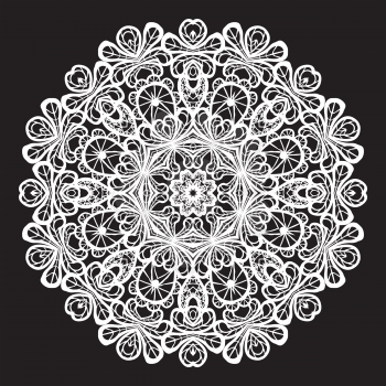 Abstract circle lace pattern