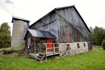 Vintage Barn with stone foundation in Ontario