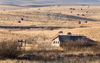 Abandoned Fark Canada Saskatchewan prairie rolling hills
