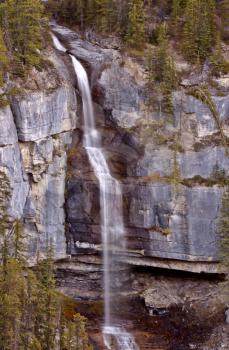 Tangle Creek Falls in scenic Alberta, Canada