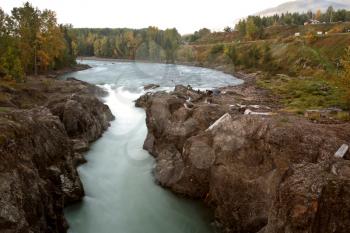 Buckley River Gorge at Moricetown in British Columbia