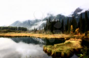 Reflections on a British Columbia lake