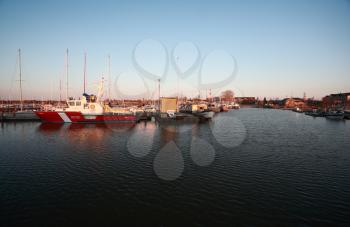 Commercial fishing boats at Gimli