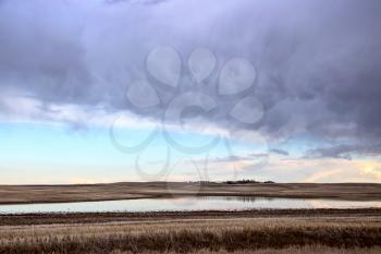 Prairie Storm Clouds rural Saskatchewan Canada Spring
